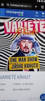 Varieté Krhut Brno 2 vstupenky