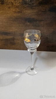 Skleničky na likér se zlatým vzorem