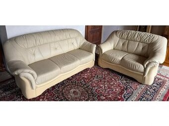 Luxusní kožená sedací souprava 3+2, 3218