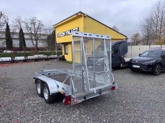 Přívěsný vozík, přepravník 300x150cm, 2700kg,rampa