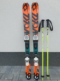 Dětské lyže Volkl Racetiger 110 cm a lyžáky Atomic 33/34