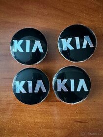 Středové krytky/pokličky - KIA 58mm - černé