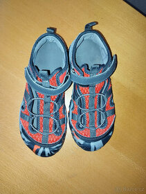 Sandálky QUECHUA 32 - černošedočervené