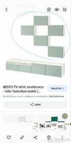 Ikea Besta nástěnná skříňka zelená