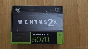 ÚPLNĚ NOVY MSI GeForce RTX 5070 12G VENTUS 2X OC