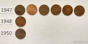 MINCE 50h 1947,1948,1950 ČESKOSLOVENSKÁ REPUBLIKA