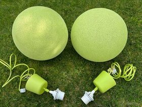 Designové kulaté stínidlo vč. kabelů: 2ks