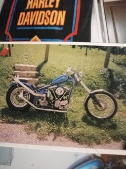 Harley davidson hardtail, pevný rám