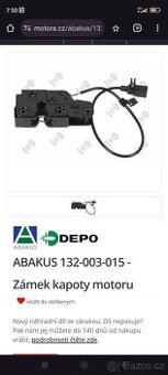 Prodám zámek přední kapota Audi A4 B8