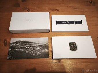 Apple Watch Ultra 2, 49mm Natural Ti Navy Ocean Band