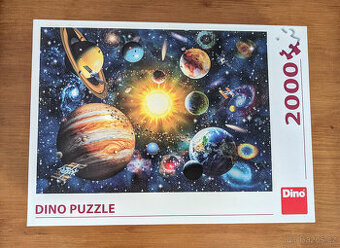 Dino puzzle sluneční soustava (2000 dílků)