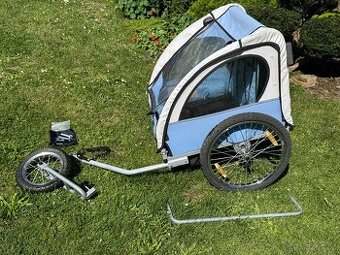 Přívěs na kolo Jogger pro 2 děti - vozík za kolo