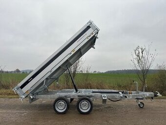 Přívěs - třístranný sklápěč, 3500kg