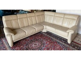 Luxusní rohová kožená sedací souprava ,1762
