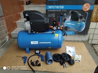 Prodám NEPOUŽITÝ olejový Kompresor Güde - 50 LITRŮ- 10 BARŮ.