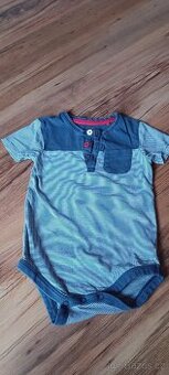Body krátký rukáv pruhované vel. 80/86