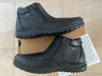 Nové pánské kožené zimní boty Baťa Comfit s kožich. - 44