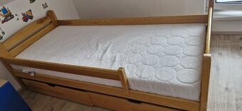 Postel se 2 šuplíky bez matrace