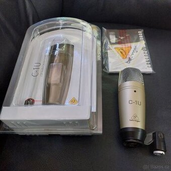Mikrofon Behringer C-1U, ZÁNOVNÍ, TOP STAV, nepoužívaný