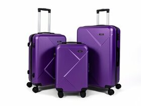 Cestovní kufry Mifex V99, sada 3kusů,M,L,XL,fialový TSA