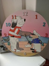 Dětské dřevěné nástěnné hodiny - 1