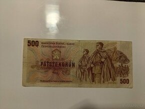 Bankovka 500 Kčs 1973