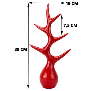 Designová dekorace červený strom. Šperky , držák, stojánek