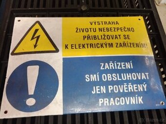 Plechová smaltovaná cedule