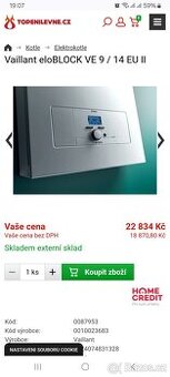 Elektrokotel Vaillant