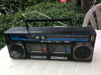 Starý ázijský RADIO-DVOJKAZEŤÁK do ruky s Disco-Light III. - 1