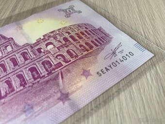 0 Euro Souvenir bankovka Roma Colosseo