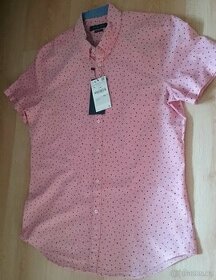 Panská košile ZARA, nová, vel. L , starorůžová