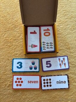 Dětské vzdělávací puzzle - počítání, anglicky