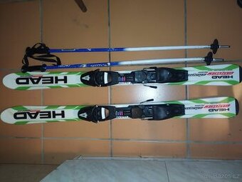 Dětské lyže HEAD 106cm + lyžáky vel. 33,5