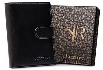 Pánská kožená peněženka s ochranou RFID, pravá kůže