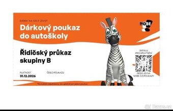 Poukaz na autoškolu NOBE