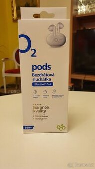 O2 PODS NOVÁ BLUETOOTH SLUCHÁTKA