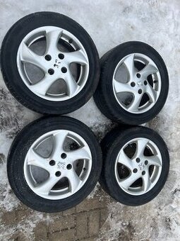 4x litá kola 4x108 R15, letní pneu