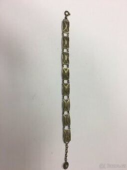 Starožitný filigránový článkový náramek