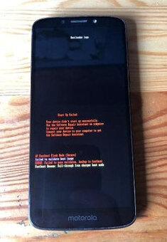 Motorola Moto G6 Play nefunkční