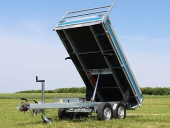 Sklopný přívěs, 305x155x30 cm, 2000 kg, elektrické sklápění