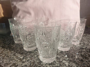 Broušené křišťálové sklenice