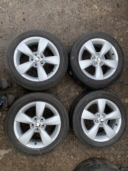Alu kola 5x100 6Jx15H2 ET38 Pneu Dunlop 185/60 R15