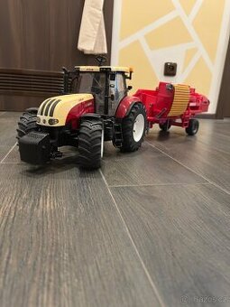Bruder steyr cvt 6230& grimme bramborový kombajn