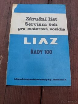 Záruční list, servisní šek, serviska Liaz 100