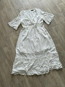 tehotenske bílé šaty - 1