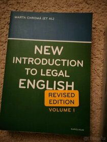New Introduction to Legal English, vol. I revised edition,