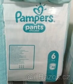 Plenky Pampers PANTS, velikost 6, 44 ks