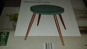 Čalouněný stolek, průměr 55 cm, výška 57 cm