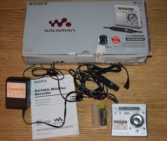 MINIDISC / minidisk recorder MDLP SONY MZ-R700, DO,přísluš